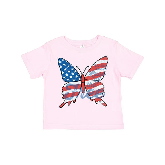 Inktastic Patriotic Butterfly Girls Toddler T-Shirt