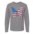 thumbnail image 1 of Inktastic Patriotic Butterfly Long Sleeve T-Shirt, 1 of 5