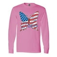 thumbnail image 1 of Inktastic Patriotic Butterfly Long Sleeve T-Shirt, 1 of 5