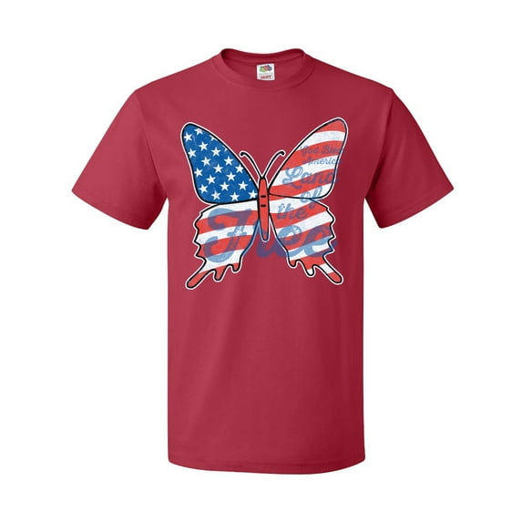 Inktastic Patriotic Butterfly T-Shirt