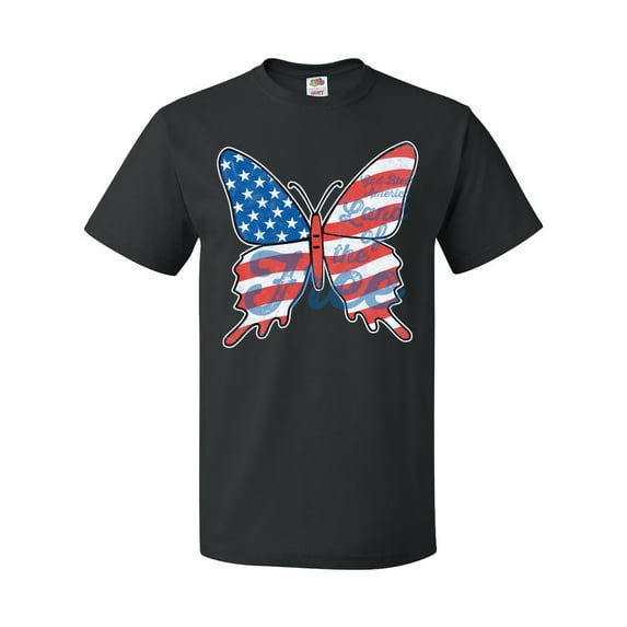 Inktastic Patriotic Butterfly T-Shirt