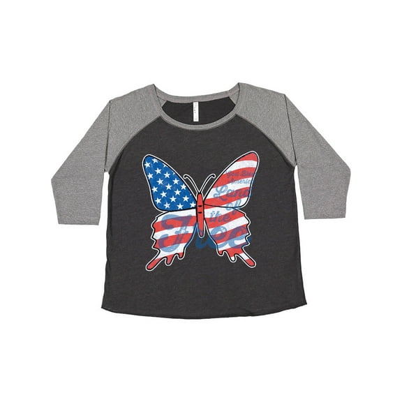 Inktastic Patriotic Butterfly Women's Plus Size T-Shirt