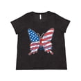 thumbnail image 1 of Inktastic Patriotic Butterfly Women's Plus Size T-Shirt, 1 of 5