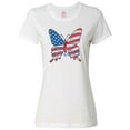 thumbnail image 1 of Inktastic Patriotic Butterfly Women's T-Shirt, 1 of 5