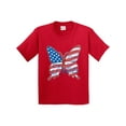 thumbnail image 1 of Inktastic Patriotic Butterfly Youth T-Shirt, 1 of 5