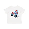 thumbnail image 1 of Inktastic Patriotic Monster Truck with Red and Blue Stars Boys or Girls Baby T-Shirt, 1 of 5
