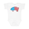 thumbnail image 1 of Inktastic Patriotic Pig Boys or Girls Baby Bodysuit, 1 of 5