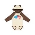 thumbnail image 1 of Inktastic Patriotic Pig Boys or Girls Long Sleeve Baby Bodysuit, 1 of 5