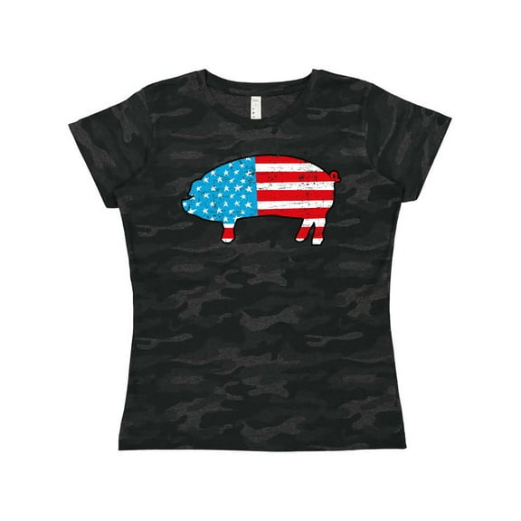 Inktastic Patriotic Pig Women's T-Shirt