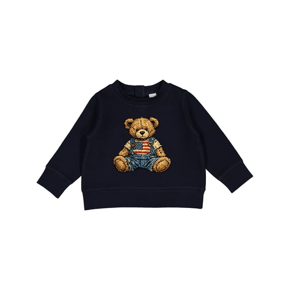 Inktastic Patriotic Teddy Bear Baby Sweatshirt