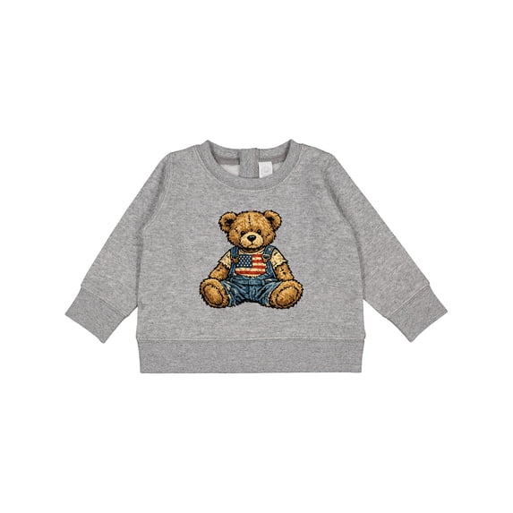 Inktastic Patriotic Teddy Bear Baby Sweatshirt