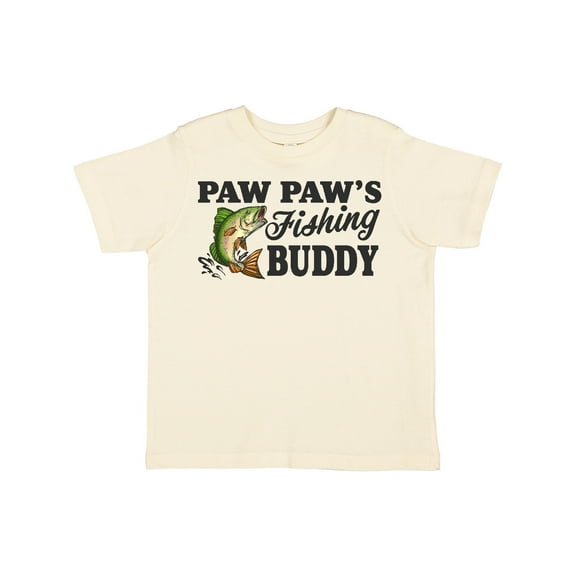 Inktastic Paw Paw's Fishing Buddy Boys Toddler T-Shirt