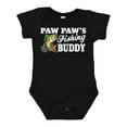 thumbnail image 1 of Inktastic Paw Paw's Fishing Buddy with White Text Boys Baby Bodysuit, 1 of 5