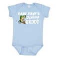 thumbnail image 1 of Inktastic Paw Paw's Fishing Buddy with White Text Boys Baby Bodysuit, 1 of 5
