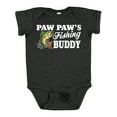 thumbnail image 1 of Inktastic Paw Paw's Fishing Buddy with White Text Boys Baby Bodysuit, 1 of 5