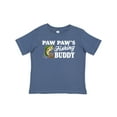 thumbnail image 1 of Inktastic Paw Paw's Fishing Buddy with White Text Boys Baby T-Shirt, 1 of 5