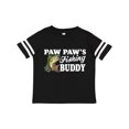thumbnail image 1 of Inktastic Paw Paw's Fishing Buddy with White Text Boys Toddler T-Shirt, 1 of 5