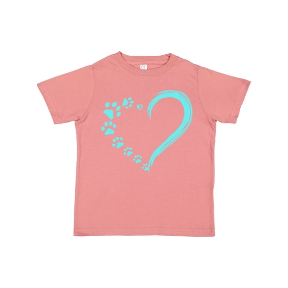 Inktastic Paw Print Heart Boys or Girls Toddler T-Shirt
