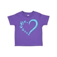 thumbnail image 1 of Inktastic Paw Print Heart Boys or Girls Toddler T-Shirt, 1 of 5