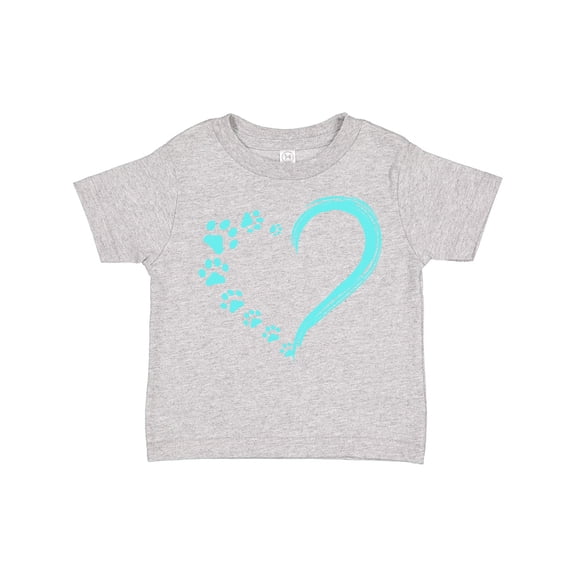 Inktastic Paw Print Heart Boys or Girls Toddler T-Shirt