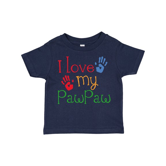 Inktastic PawPaw Grandkids Handprints Boys or Girls Toddler T-Shirt