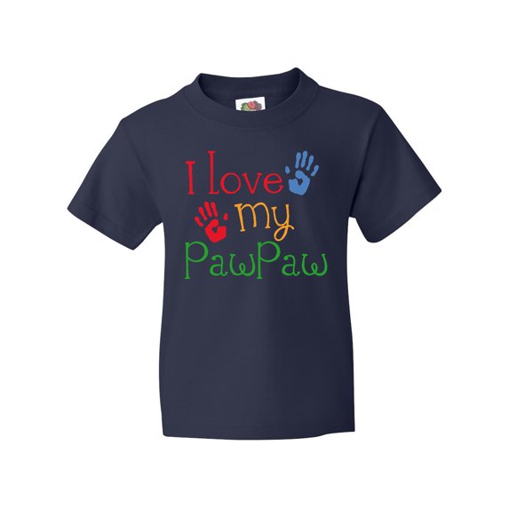 Inktastic PawPaw Grandkids Handprints Youth T-Shirt