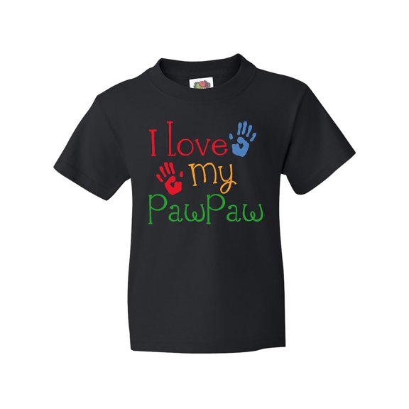 Inktastic PawPaw Grandkids Handprints Youth T-Shirt