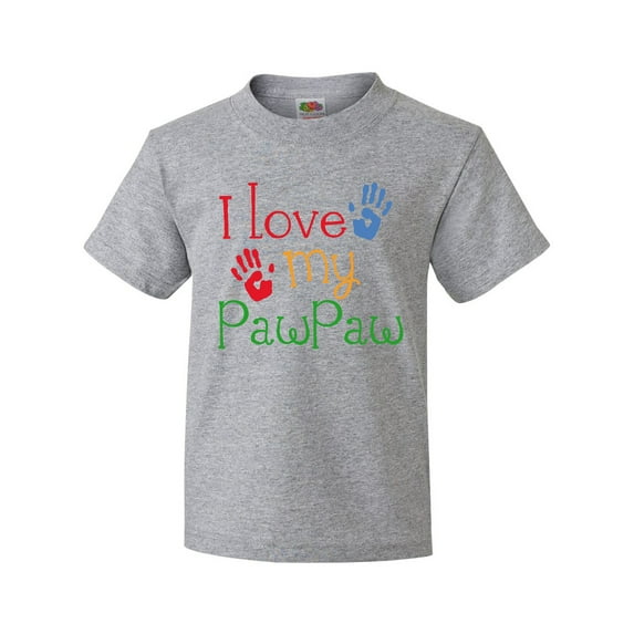 Inktastic PawPaw Grandkids Handprints Youth T-Shirt