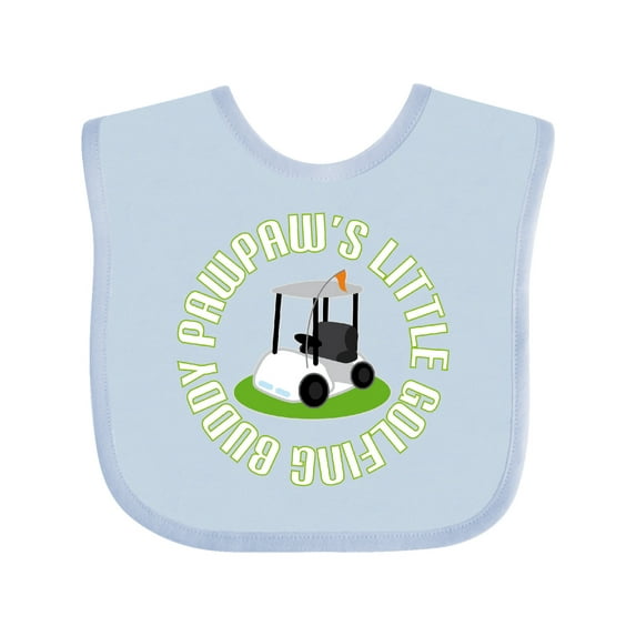 Inktastic Pawpaw Little Golfing Buddy Boys Baby Bib