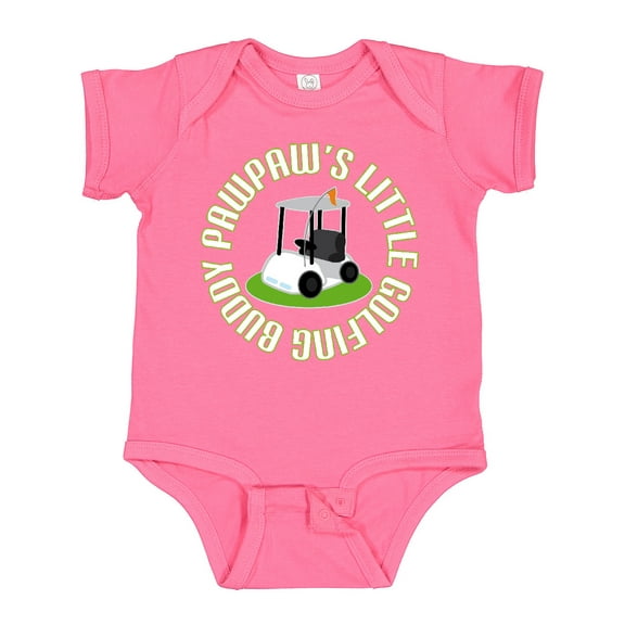 Inktastic Pawpaw Little Golfing Buddy Boys Baby Bodysuit
