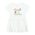 thumbnail image 1 of Inktastic Pawpaw Grandkids Handprints Girls Baby Dress, 1 of 5