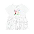 thumbnail image 1 of Inktastic Pawpaw Grandkids Handprints Girls Baby Dress, 1 of 5