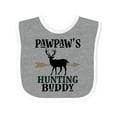 thumbnail image 1 of Inktastic Pawpaw Hunting Buddy Bow Hunter Boys or Girls Baby Bib, 1 of 4
