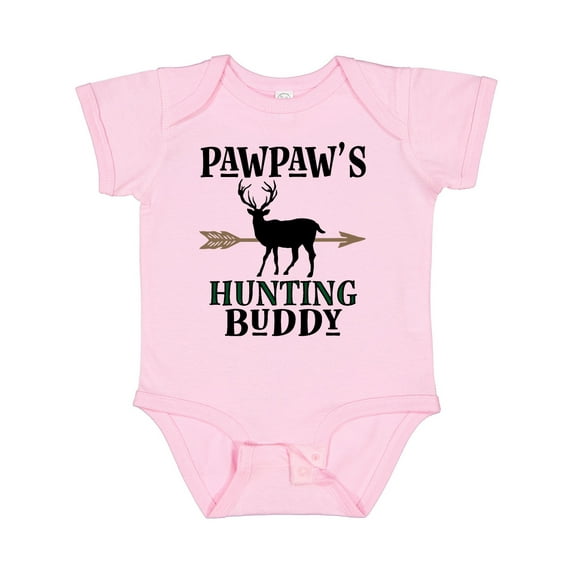 Inktastic Pawpaw Hunting Buddy Bow Hunter Boys or Girls Baby Bodysuit