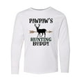thumbnail image 1 of Inktastic Pawpaw Hunting Buddy Bow Hunter Long Sleeve Youth T-Shirt, 1 of 5