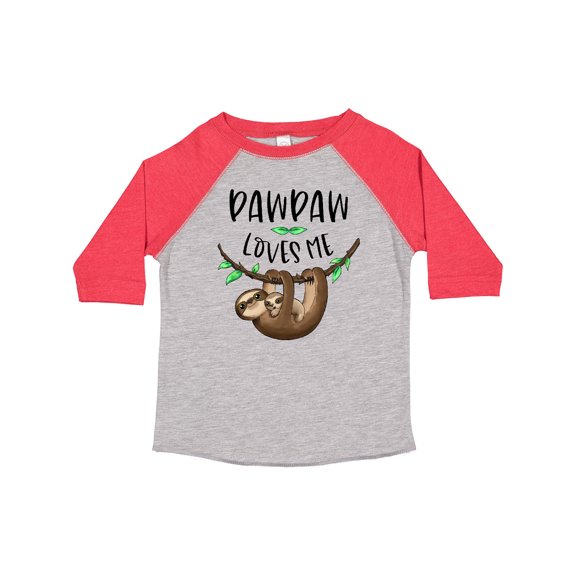 Inktastic Pawpaw Loves Me Cute Sloth and Baby Boys or Girls Toddler T-Shirt