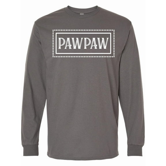 Inktastic Pawpaw in White Long Sleeve T-Shirt
