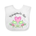 thumbnail image 1 of Inktastic Pawpaw's Girl Heart Flowers Girls Baby Bib, 1 of 4