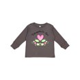 thumbnail image 1 of Inktastic Pawpaw's Girl Heart Flowers Girls Long Sleeve Toddler T-Shirt, 1 of 5