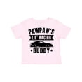 thumbnail image 1 of Inktastic Pawpaw's Lil' Racing Buddy with Car Silhouette Boys or Girls Toddler T-Shirt, 1 of 5