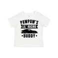 thumbnail image 1 of Inktastic Pawpaw's Lil' Racing Buddy with Car Silhouette Boys or Girls Toddler T-Shirt, 1 of 5