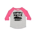 thumbnail image 1 of Inktastic Pawpaw's Lil' Racing Buddy with Car Silhouette Boys or Girls Toddler T-Shirt, 1 of 5