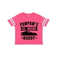 thumbnail image 1 of Inktastic Pawpaw's Lil' Racing Buddy with Car Silhouette Boys or Girls Toddler T-Shirt, 1 of 5