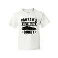 thumbnail image 1 of Inktastic Pawpaw's Lil' Racing Buddy with Car Silhouette Youth T-Shirt, 1 of 5