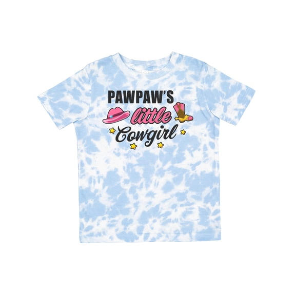 Inktastic Pawpaw's Little Cowgirl with Cowgirl Hat and Boots Girls Toddler T-Shirt