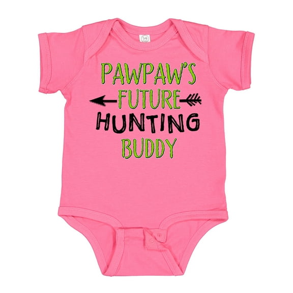 Inktastic Pawpaws Future Hunting Buddy Boys or Girls Baby Bodysuit
