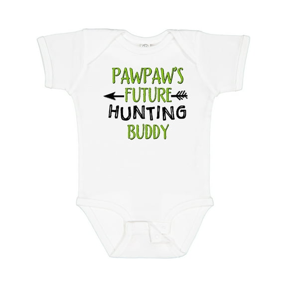 Inktastic Pawpaws Future Hunting Buddy Boys or Girls Baby Bodysuit