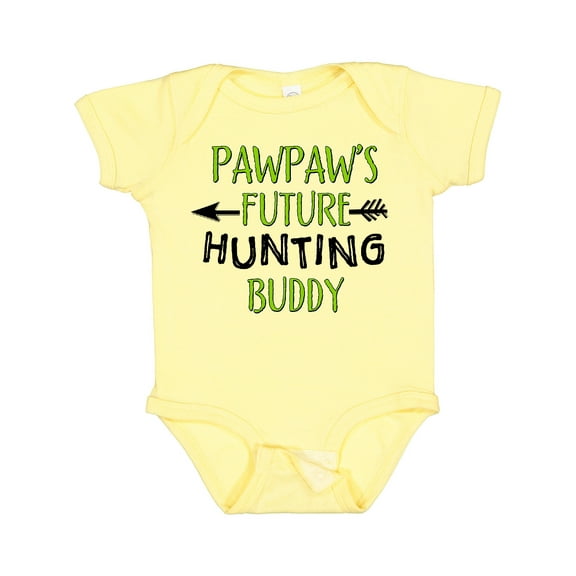 Inktastic Pawpaws Future Hunting Buddy Boys or Girls Baby Bodysuit