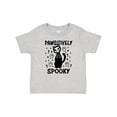 thumbnail image 1 of Inktastic Pawsitively Spooky Skeleton Cat with Ghosts and Crosses Boys or Girls Baby T-Shirt, 1 of 5