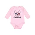 thumbnail image 1 of Inktastic Pawtriotic with French Bulldog  in American Flag Sunglasses Boys or Girls Long Sleeve Baby Bodysuit, 1 of 5
